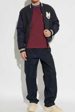 Moncler GRANATOWY Dwustronna kurtka `Vennes`