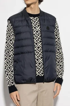 Moncler GRANATOWY Dwuwarstwowa kurtka `Lanche`
