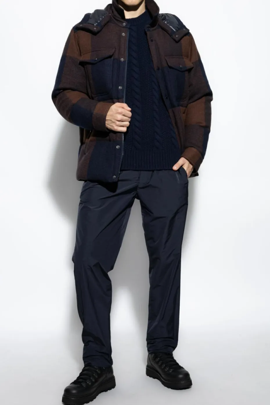 Moncler GRANATOWY Kurtka puchowa `Ladurns`