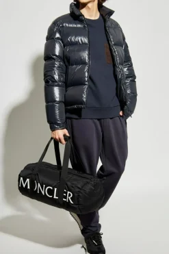 Moncler GRANATOWY Spodnie dresowe