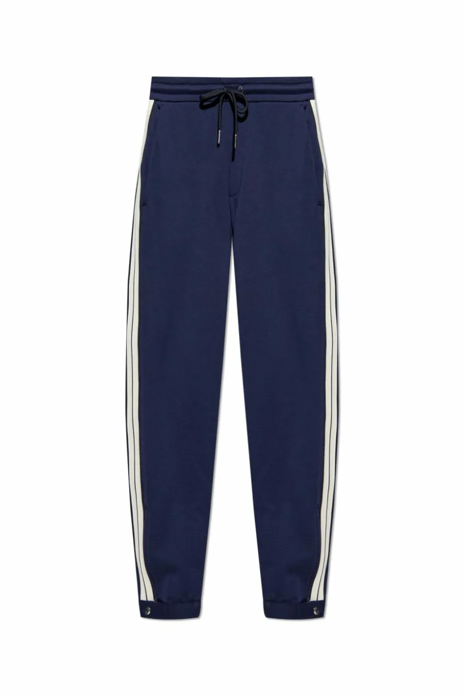 Moncler GRANATOWY Spodnie z lampasami