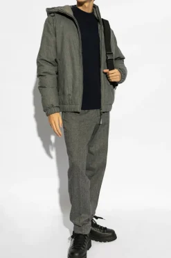 Moncler GRANATOWY Wełniany sweter