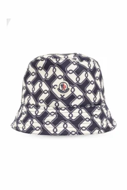 Moncler GRANATOWY Wzorzysty kapelusz