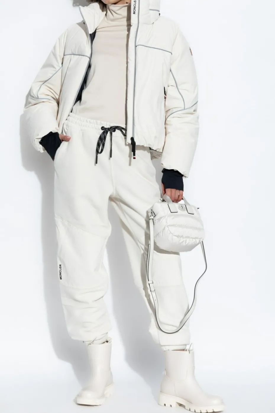 Moncler Grenoble beżowy MONCLER GRENOBLE APRES-SKI