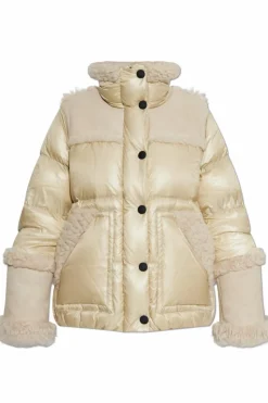 Moncler Grenoble kremowy Kurtka puchowa `Esquele`