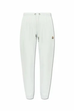 Moncler jasnoniebieski Bawełniane spodnie dresowe