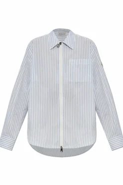 Moncler jasnoniebieski Koszula ze wzorem w pasy `Camicia`