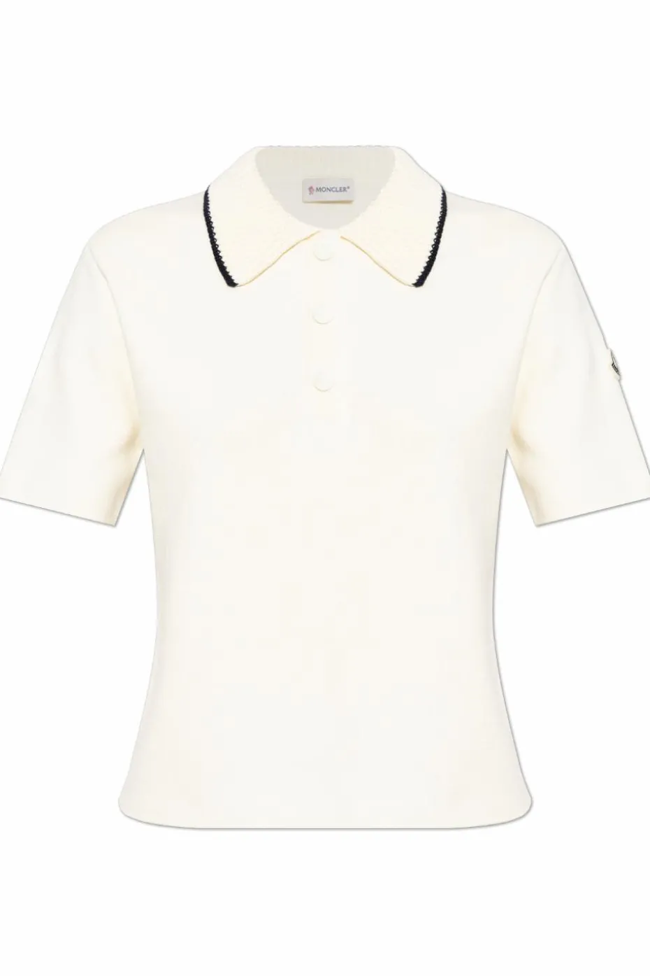 Moncler kremowy Bawełniane polo