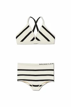 Moncler kremowy Biustonosz i figi