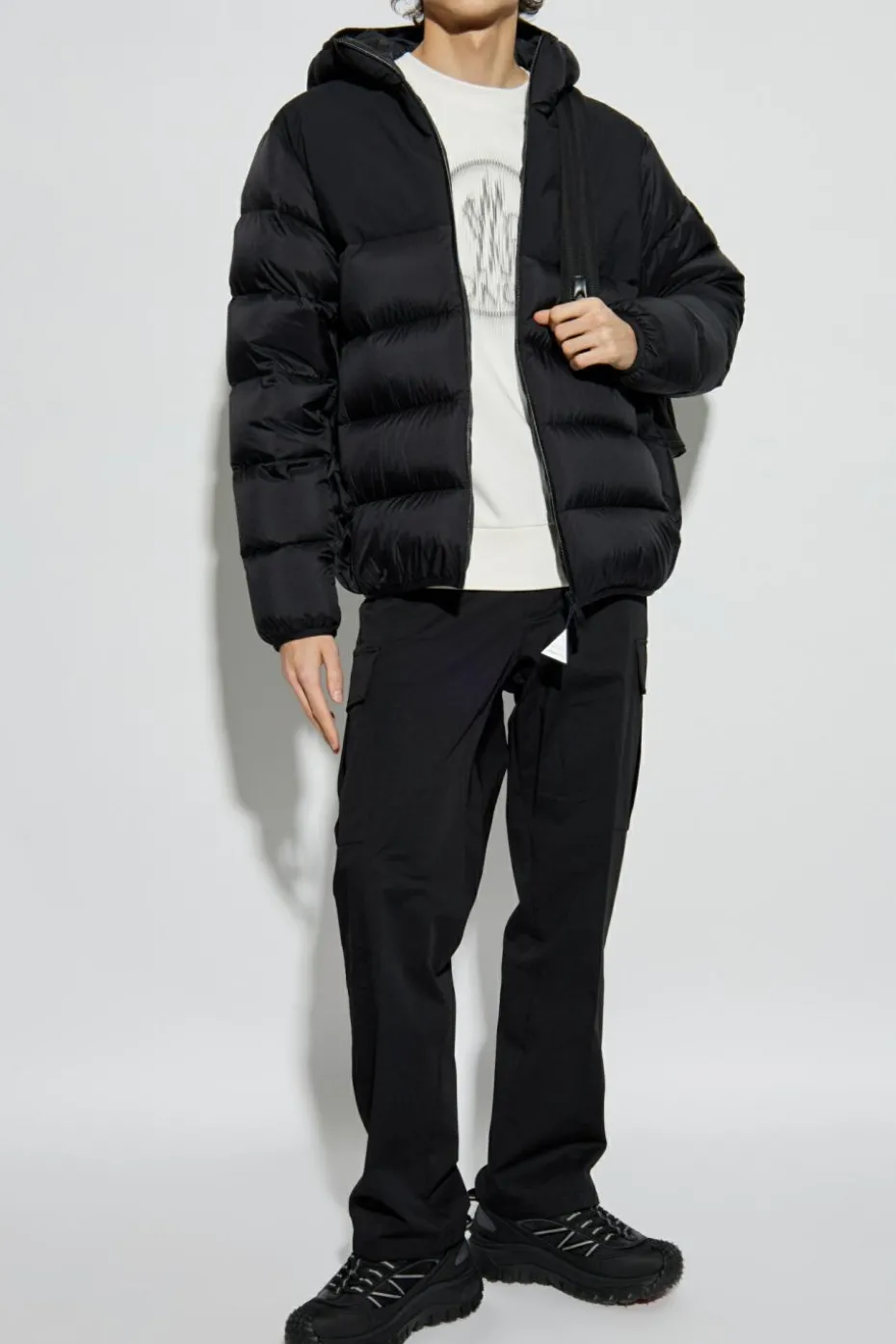 Moncler kremowy Bluza z logo