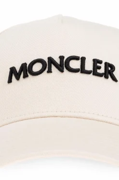 Moncler kremowy Czapka z daszkiem