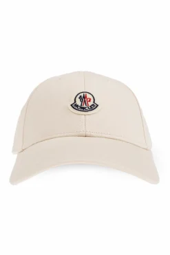 Moncler kremowy Czapka z daszkiem