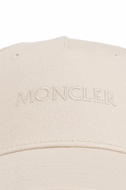Moncler kremowy Czapka z daszkiem