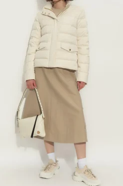 Moncler kremowy Kurtka puchowa `Bessettes`