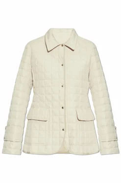 Moncler kremowy Pikowana kurtka `Epinal`