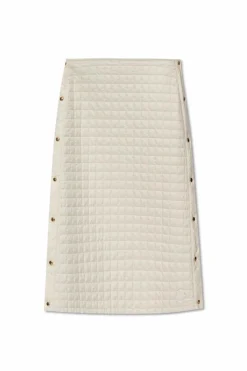 Moncler kremowy Pikowana spódnica