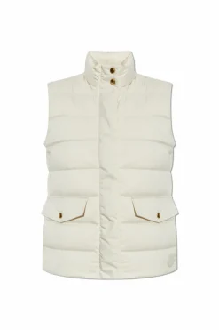 Moncler kremowy Puchowa kamizelka `Besset`