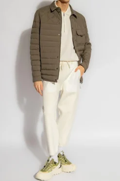 Moncler kremowy Spodnie dresowe