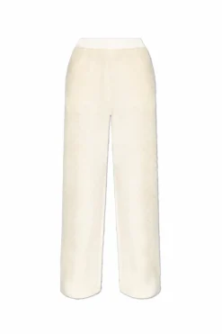 Moncler kremowy Spodnie z logo
