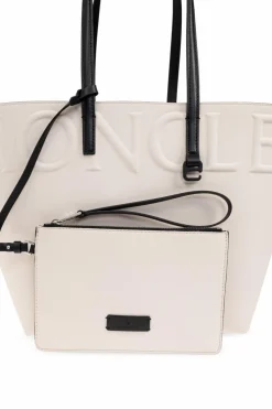 Moncler kremowy Torba `Very` typu `shopper`