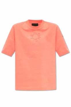 Moncler RÓŻOWY Bawełniany t-shirt