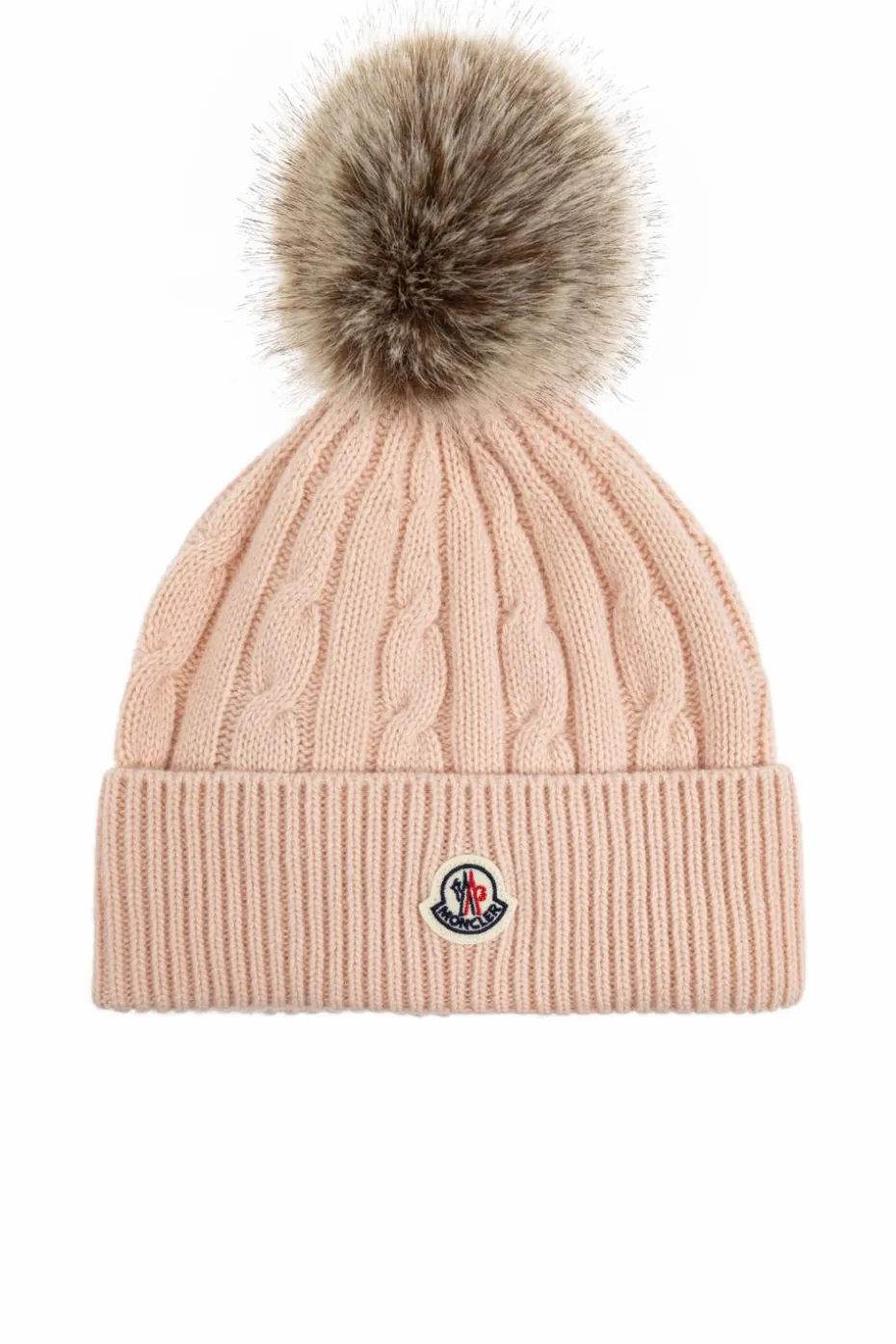 Moncler RÓŻOWY Czapka z pomponem
