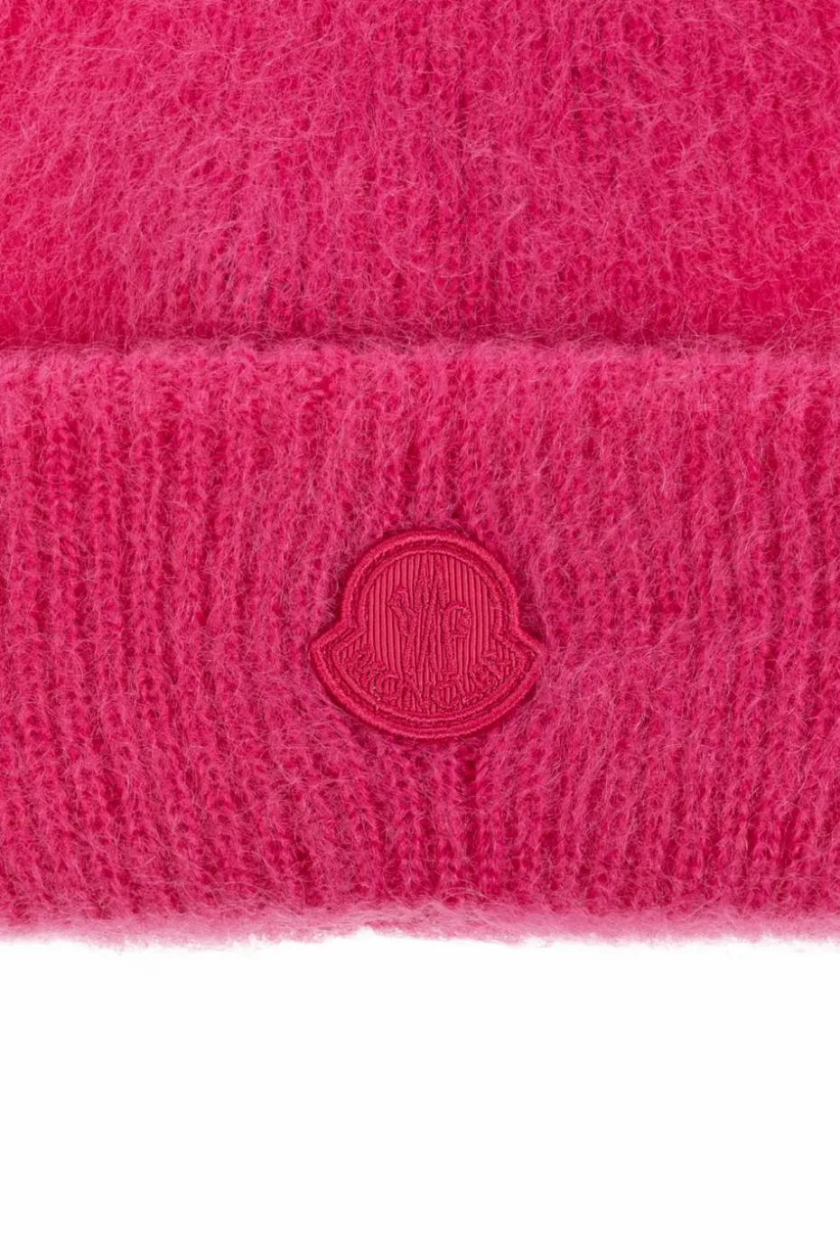 Moncler RÓŻOWY Moherowa czapka