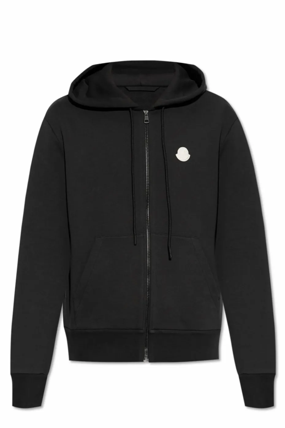 Moncler SZARY Bawełniana bluza z kapturem