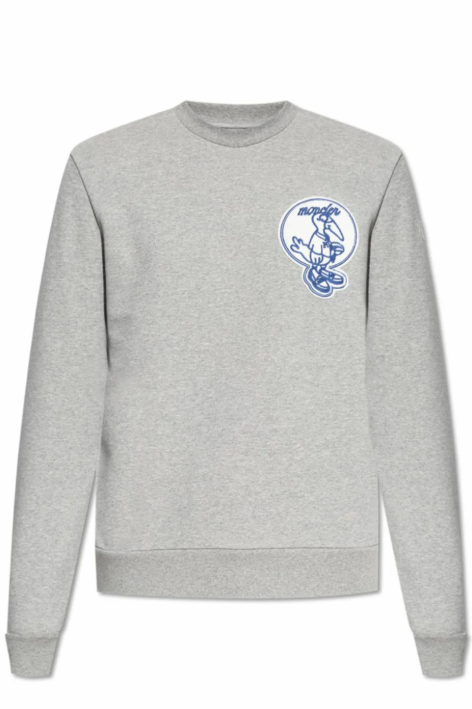 Moncler SZARY Bluza z naszywką