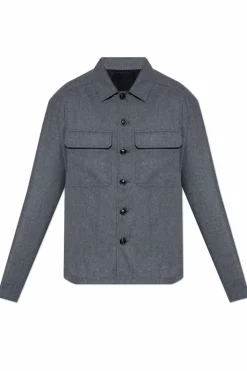 Moncler SZARY Koszula z kieszeniami