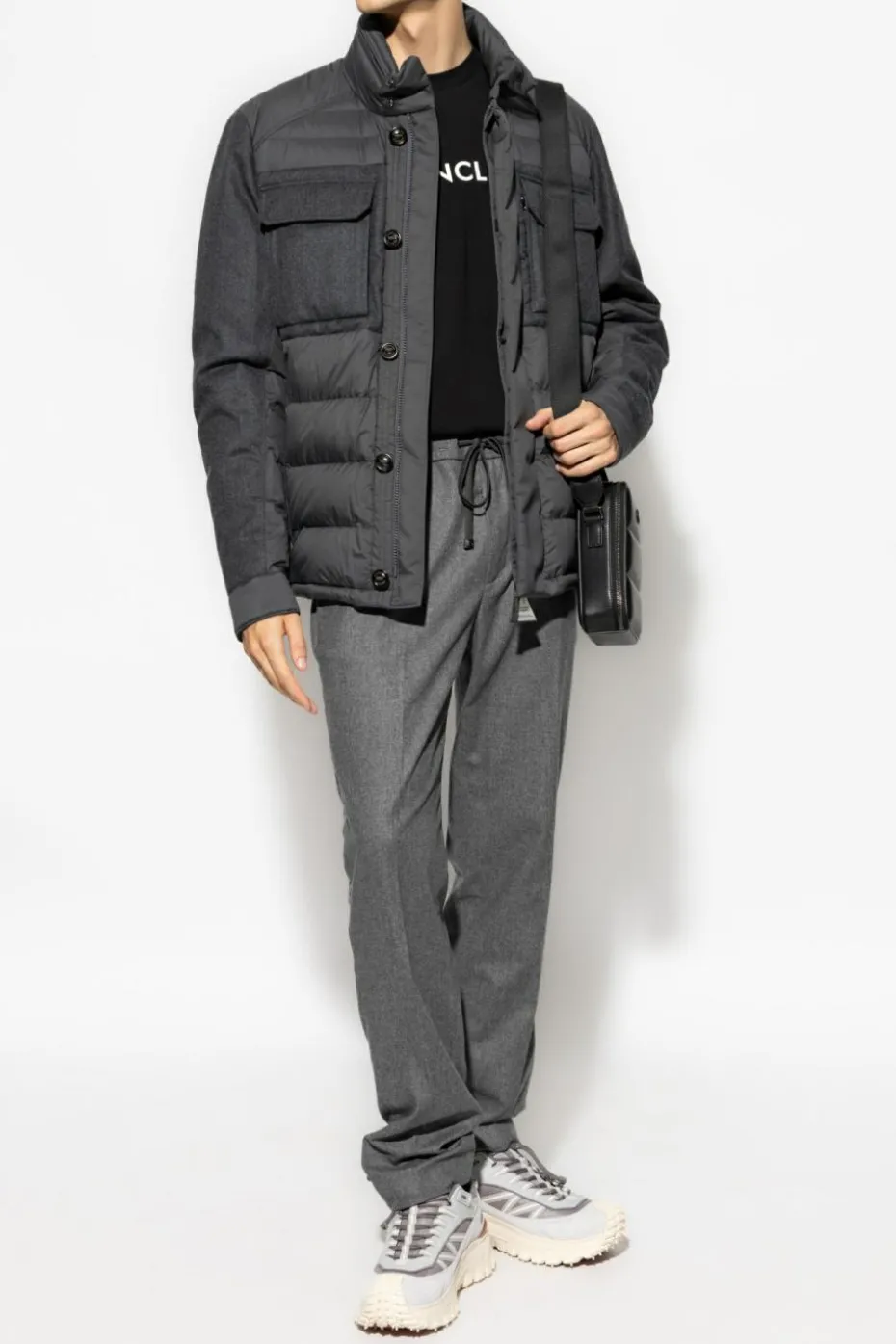 Moncler SZARY Kurtka puchowa ‘Vallanta’