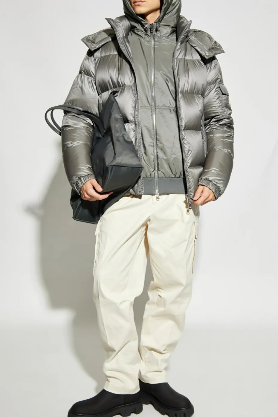 Moncler SZARY Kurtka puchowa `Couyere`