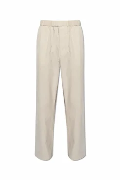 Moncler SZARY Sztruksowe spodnie