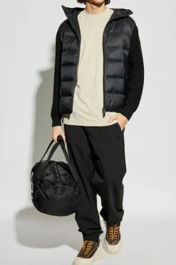 Moncler SZARY T-shirt z logo