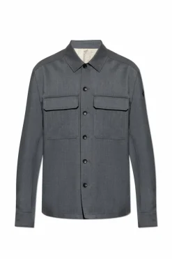 Moncler SZARY Wełniana koszula