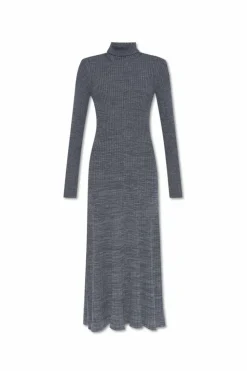 Moncler SZARY Wełniana sukienka
