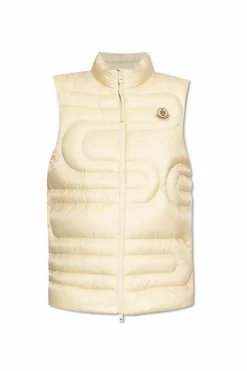 Moncler ŻÓŁTY Puchowa kamizelka `Xihu`