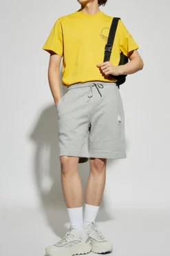 Moncler ŻÓŁTY T-shirt z logo