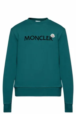 Moncler ZIELONY Bluza z logo