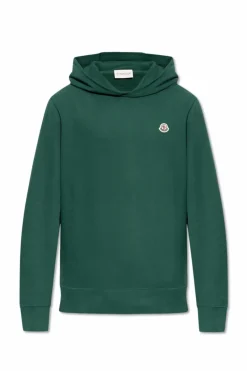 Moncler ZIELONY Bluza z logo