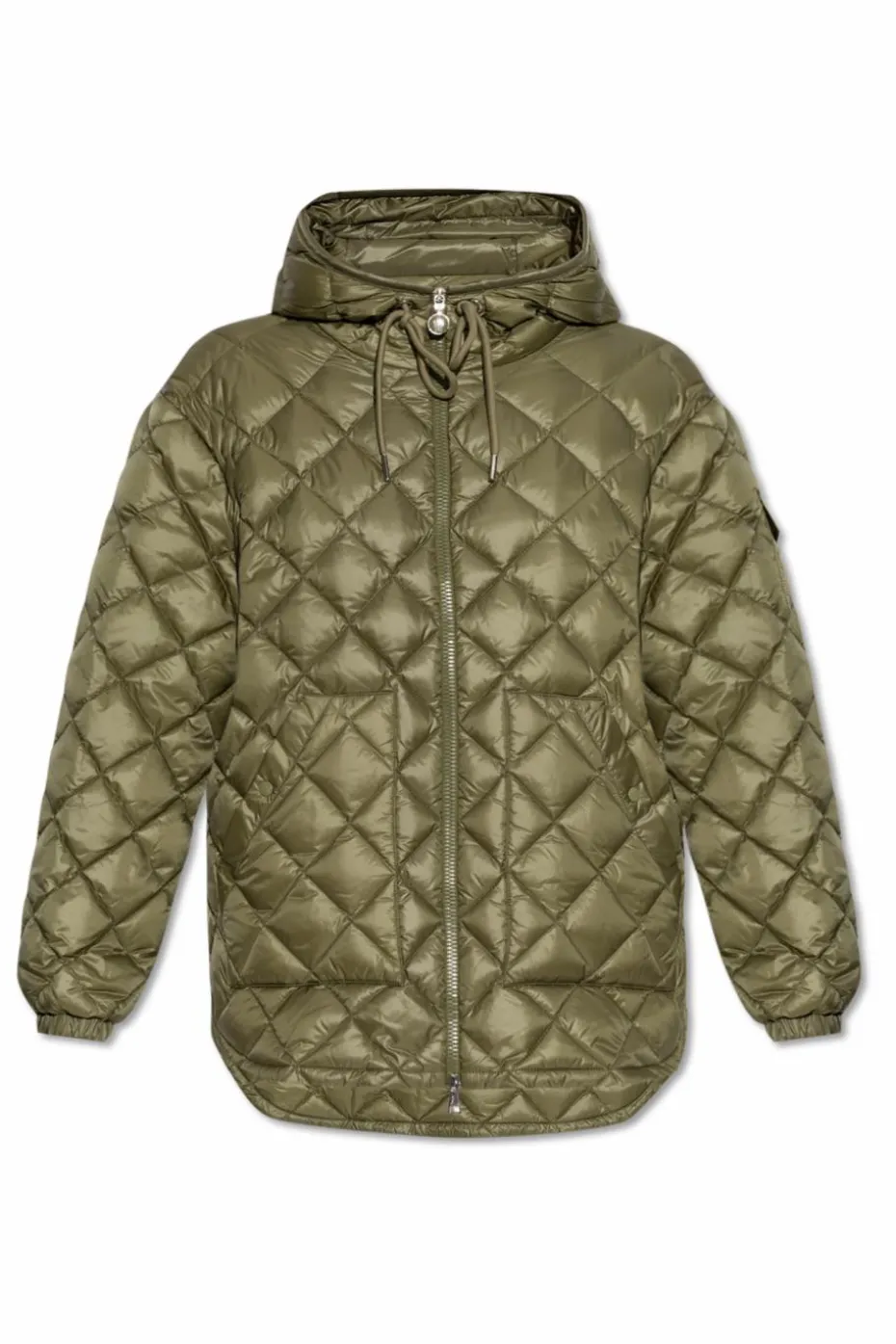 Moncler ZIELONY Pikowana kurtka `Camicia`
