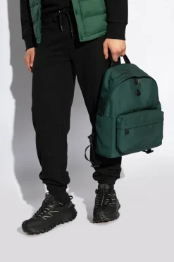 Moncler ZIELONY Plecak z logo