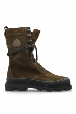 Moncler ZIELONY Zamszowe buty `Vera`
