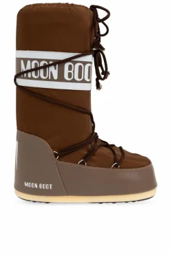 Moon Boot BRĄZOWY Śniegowce `Icon Nylon`