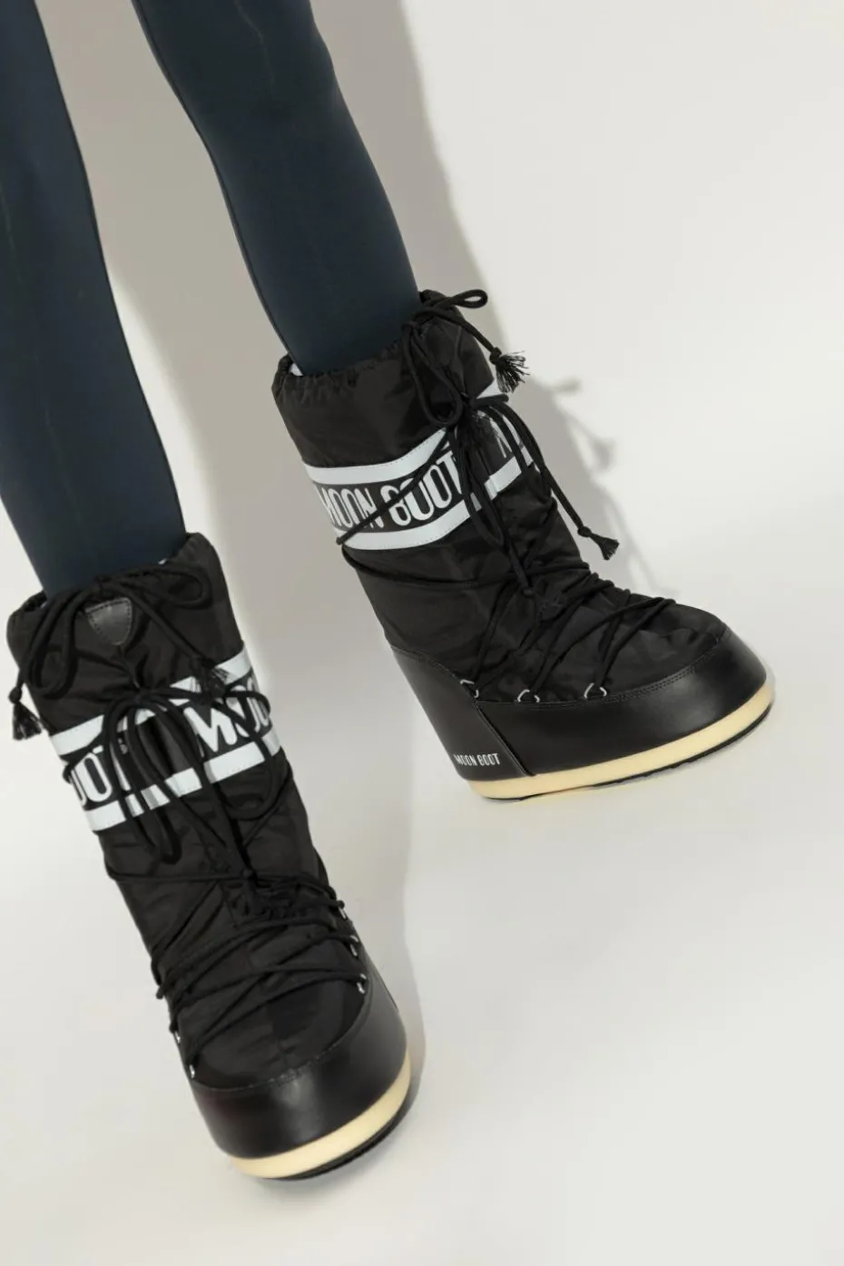 Moon Boot CZARNY Śniegowce `Icon Nylon`