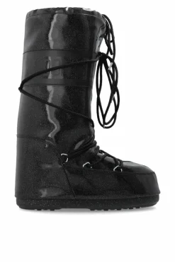 Moon Boot CZARNY Śniegowce `MB Icon Glitter`