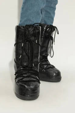 Moon Boot CZARNY Śniegowce `MB Icon Glitter`