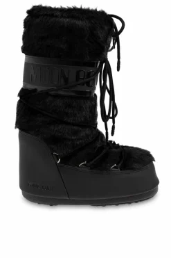 Moon Boot CZARNY Śniegowce `Icon Faux Fur`