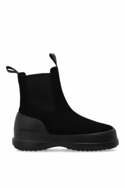 Moon Boot CZARNY Śniegowce `MB Luna Chelsea Suede`