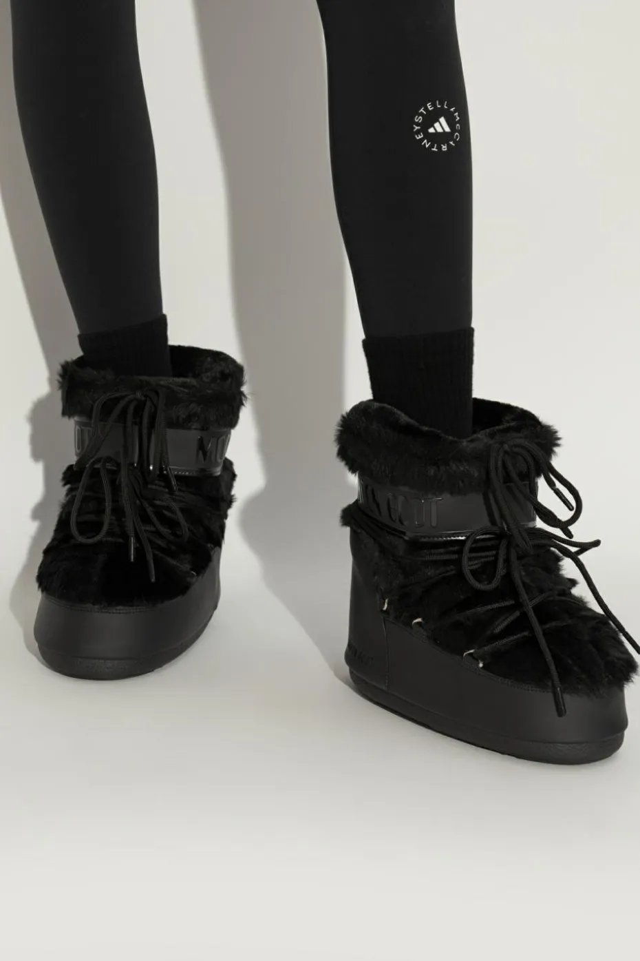 Moon Boot CZARNY Śniegowce `Icon Low Faux Fur`